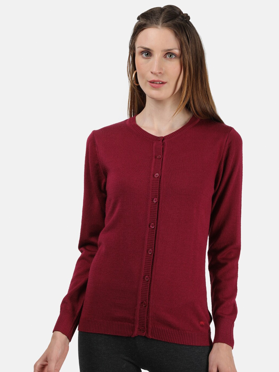 

Monte Carlo Women Maroon Cardigan