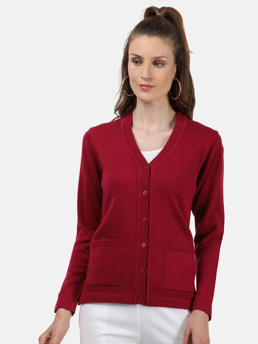 

Monte Carlo Women Red Cardigan