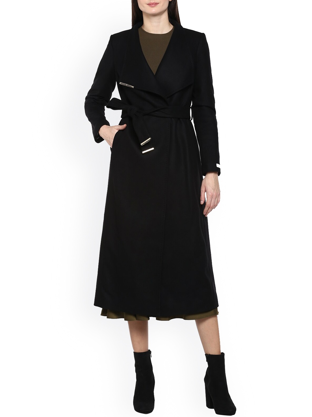 

Ted Baker Women Black Lightweight Longline Duster Jacket