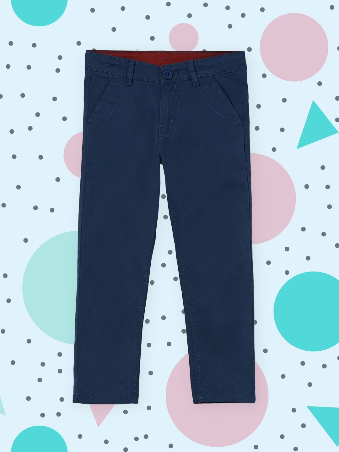 

max Boys Blue Chinos Trousers