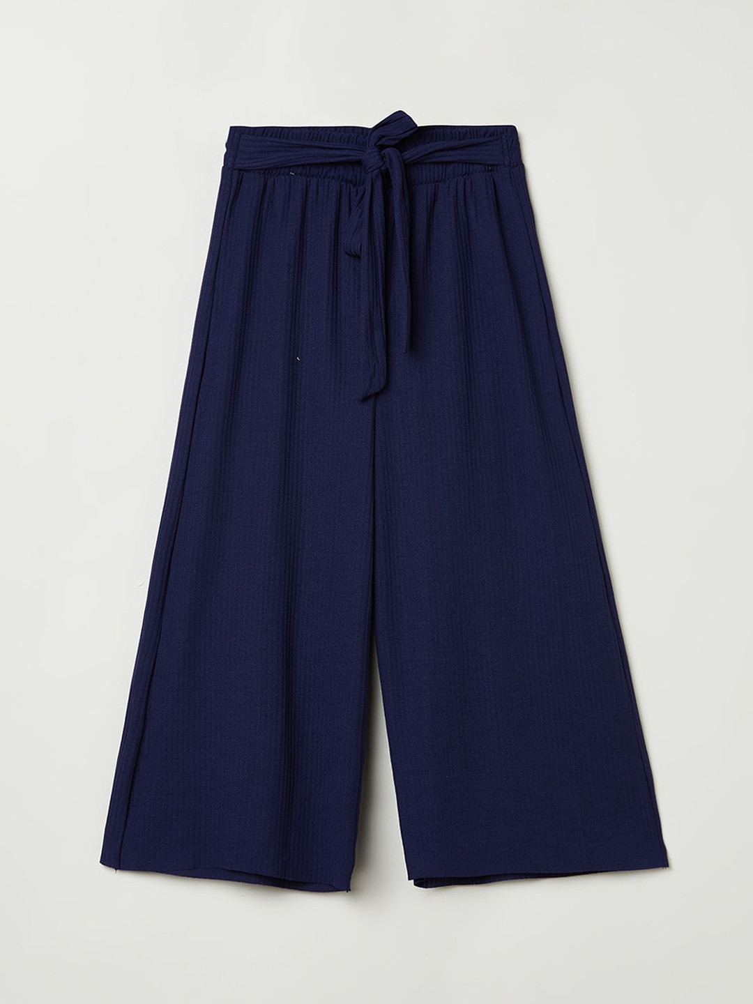 

max Girls Navy Blue Straight Fit Culottes Trousers