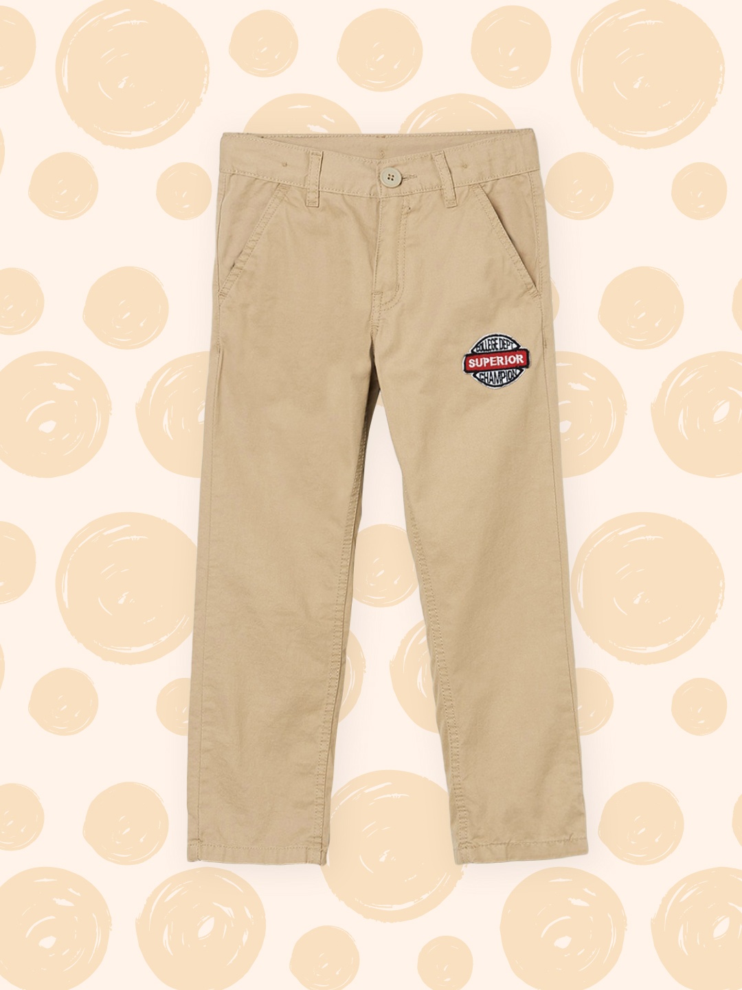 

max Boys Beige Trousers