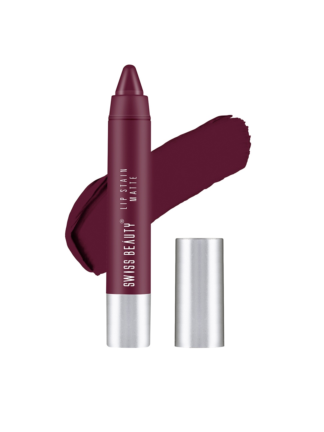 

SWISS BEAUTY Lip Stain Matte Lipstick - Berry 212, Burgundy