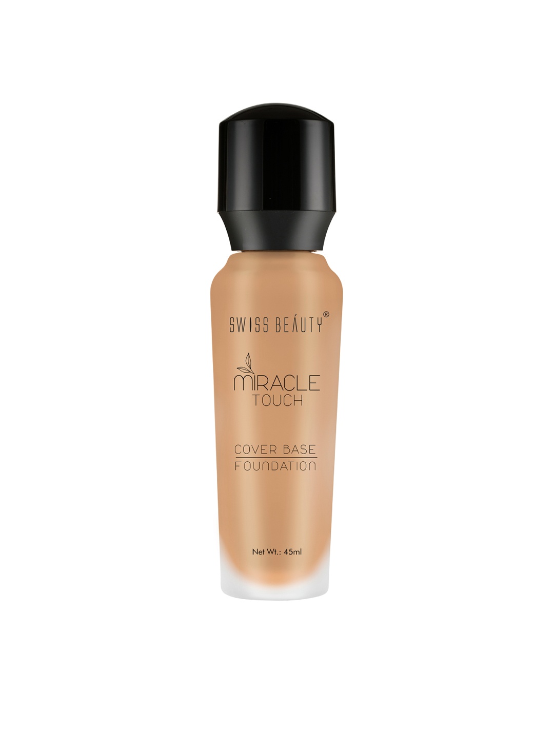 

SWISS BEAUTY Miracle Touch Cover Base Semi-Matte Foundation - Natural Nude, Beige