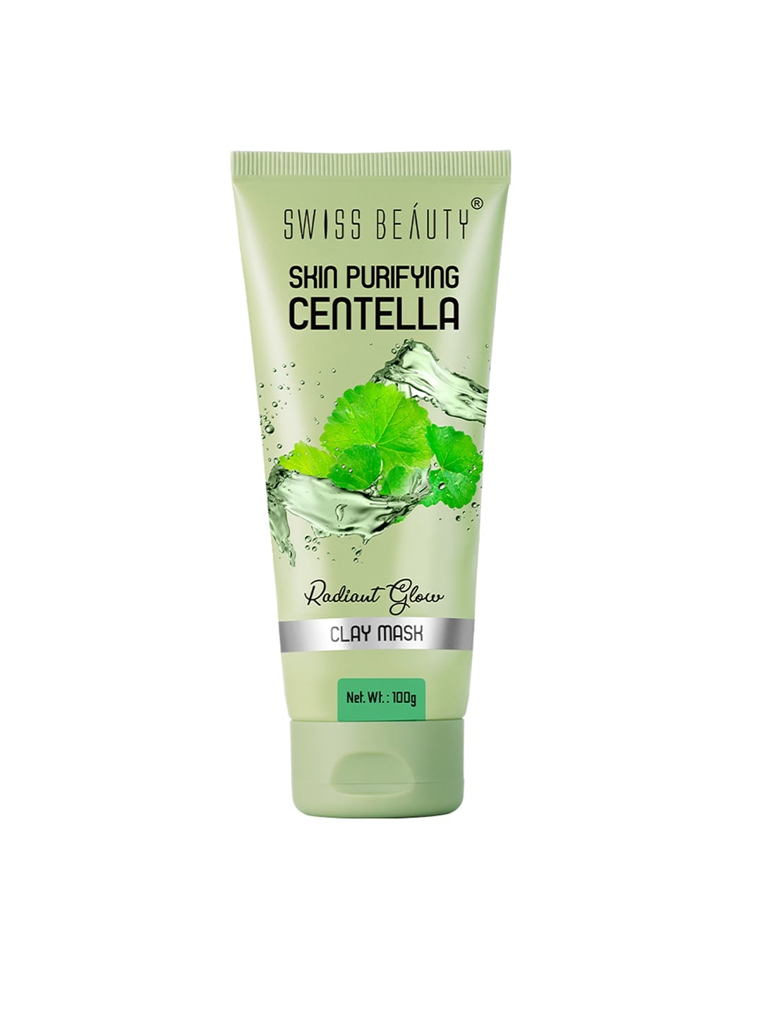 

SWISS BEAUTY Skin Purifying Centella Radiant Glow Clay Mask - 100 g, Green