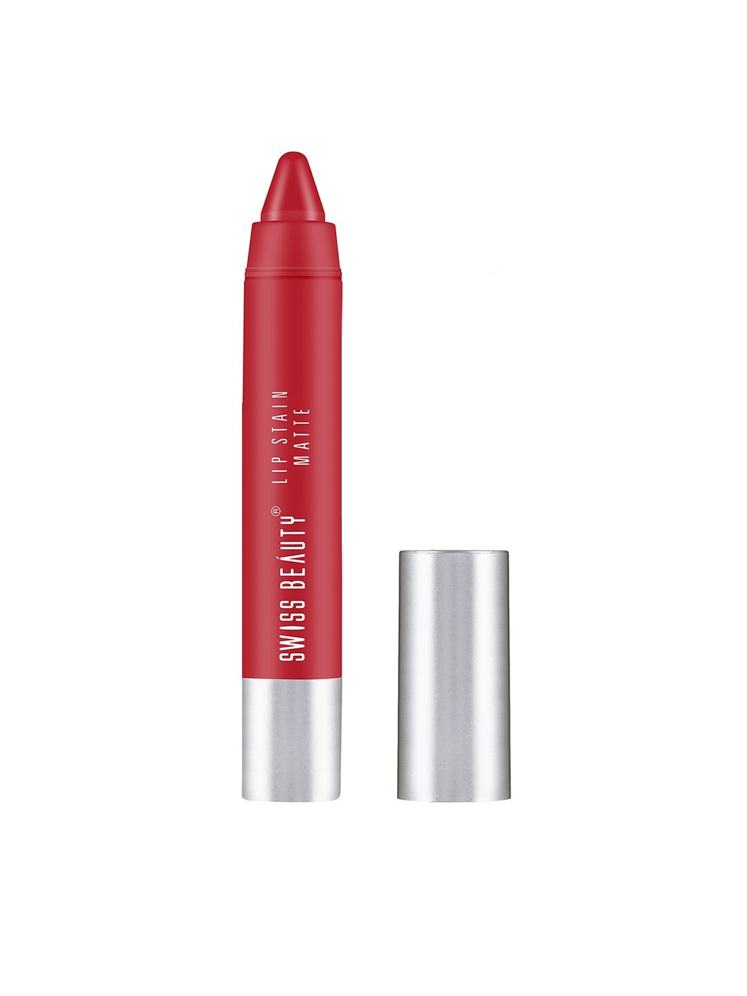 

SWISS BEAUTY Lip Stain Matte Crayon Lipstick - Orange Red
