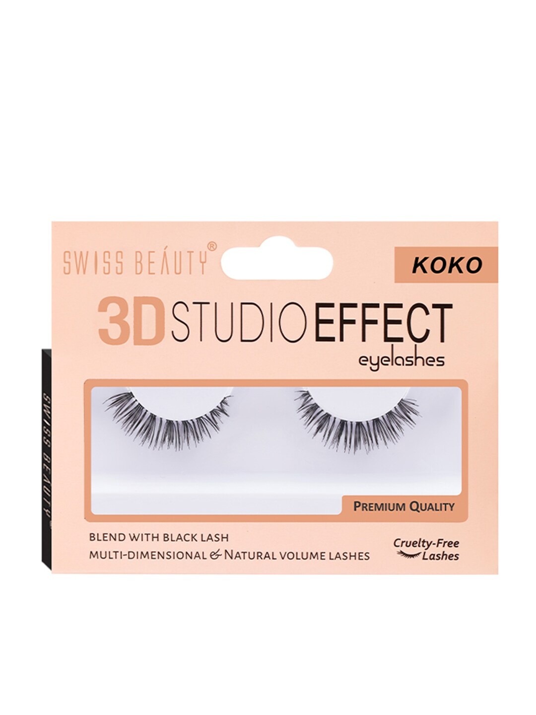 

SWISS BEAUTY 3D Studio Effect Eyelashes - Koko, Black