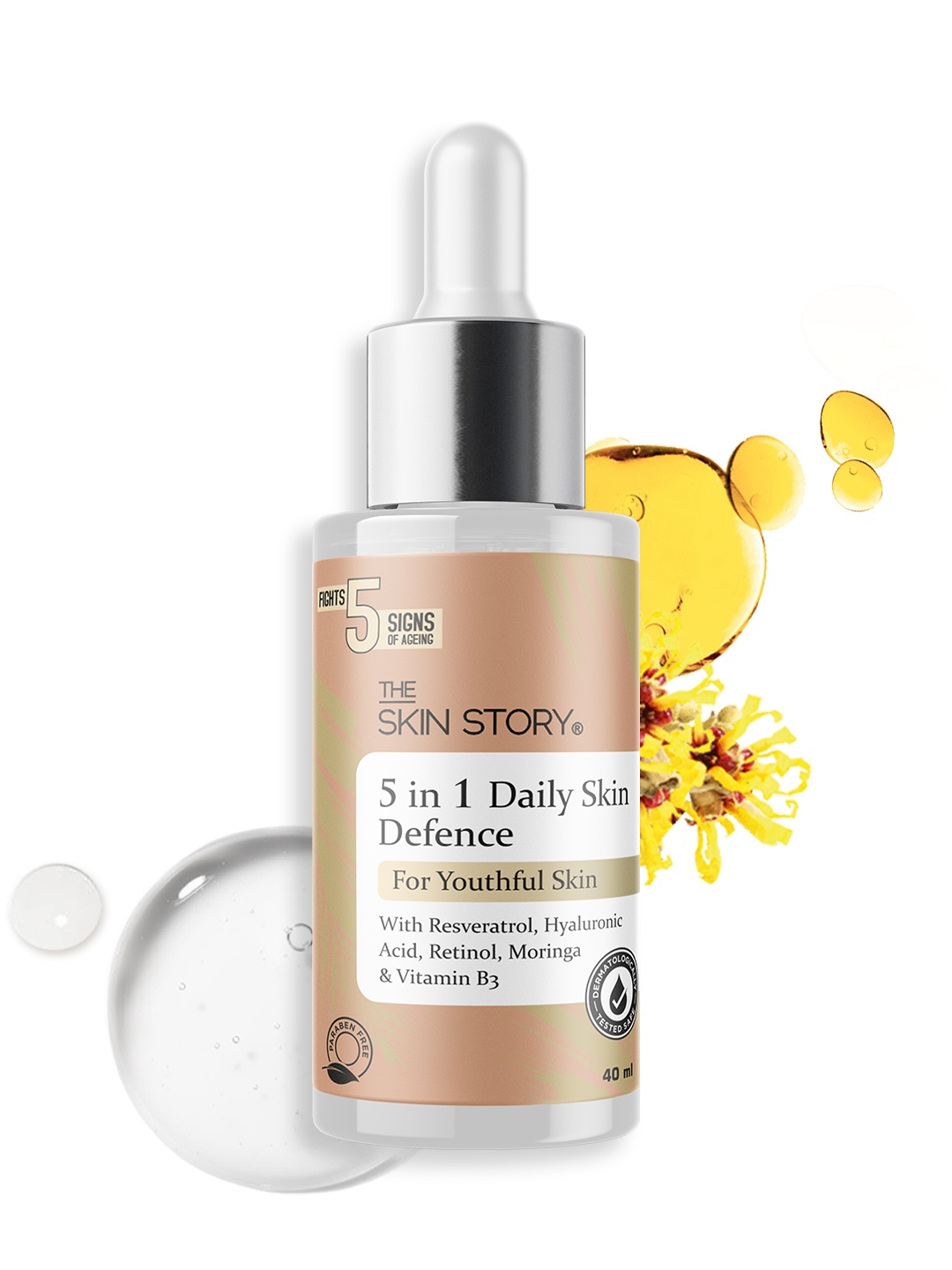 

THE SKIN STORY 5 in 1 Daily Skin Defence Serum 40 ml, Brown