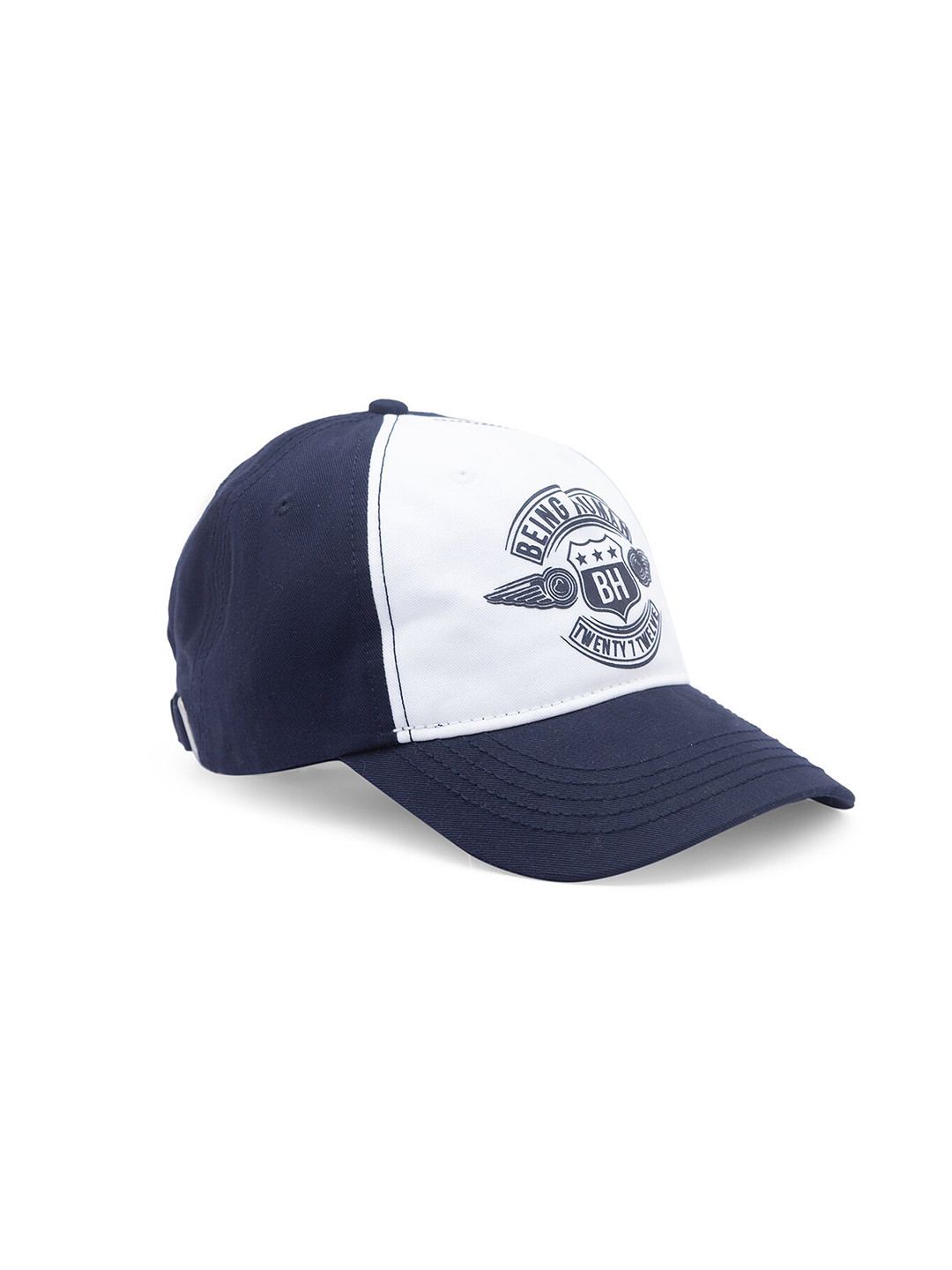 

Being Human Men Navy Blue & White Printed Baseball Cap