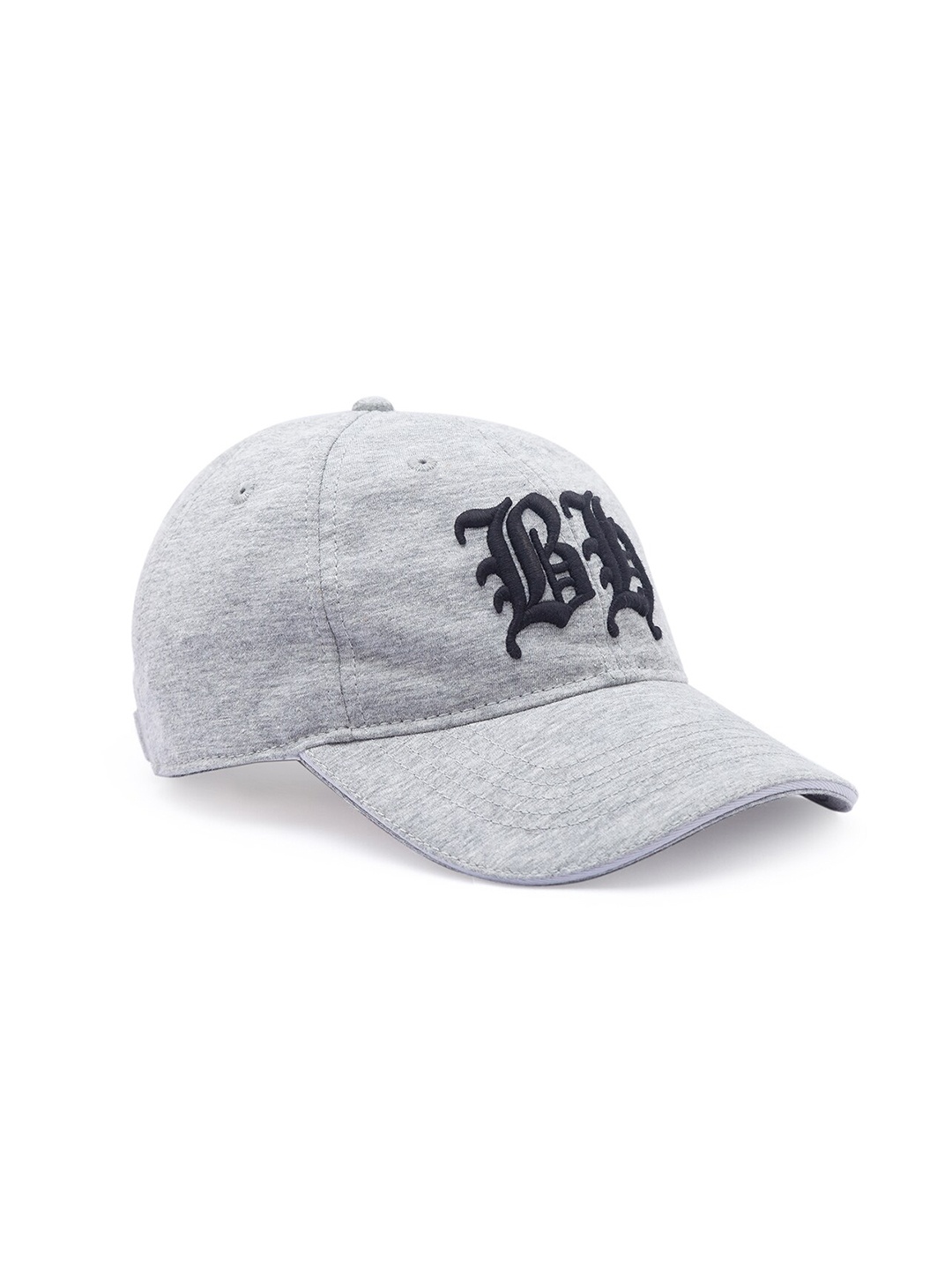 

Being Human Men Grey & Black Embroidered Baseball Cap