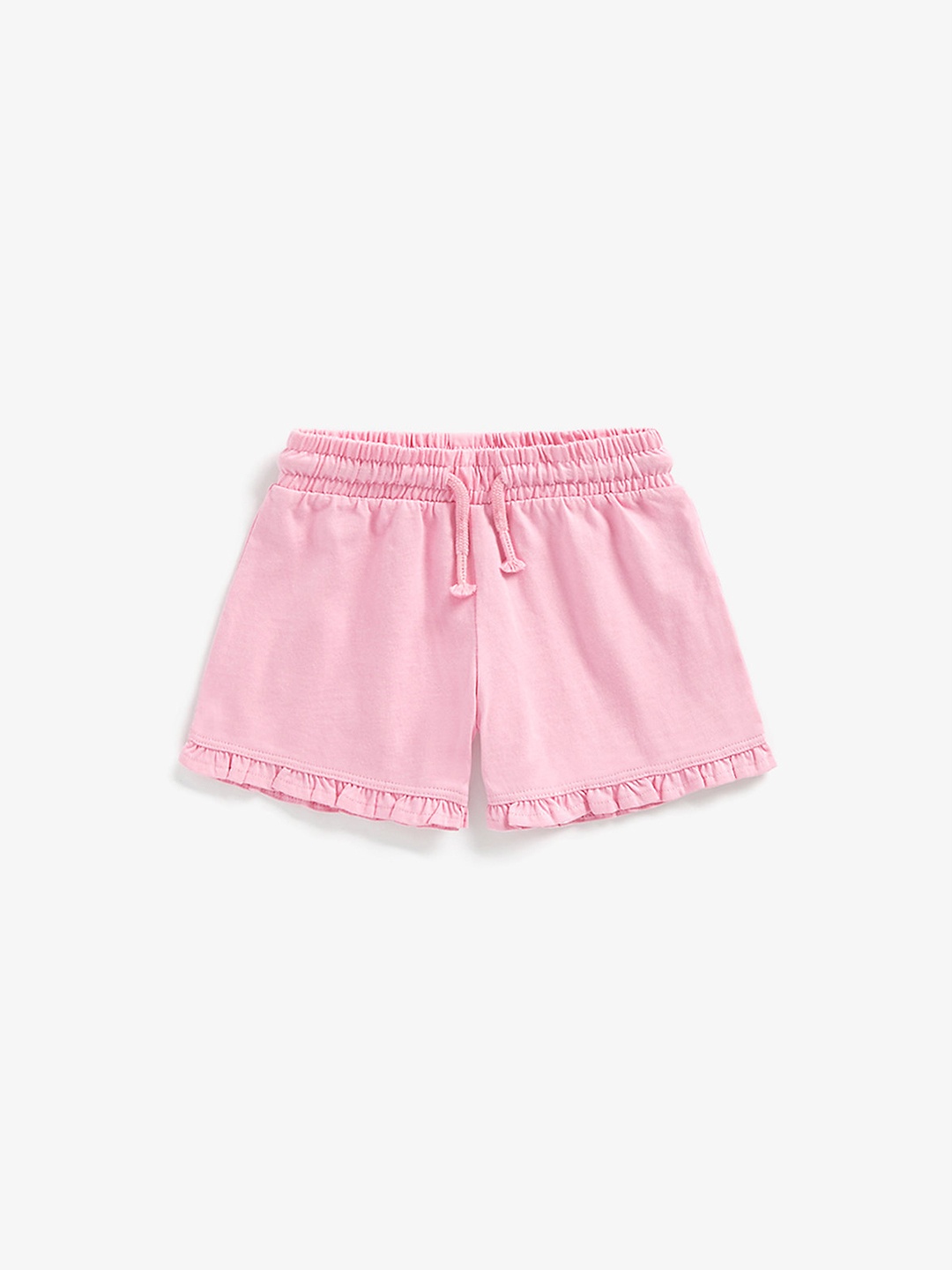 

mothercare Infant Girls Pink Solid Cotton Shorts