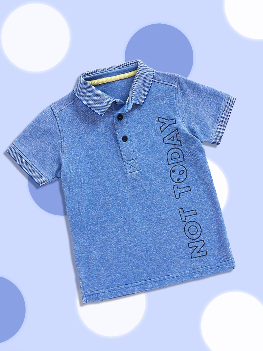 

mothercare Boys Blue Typography Printed Pure Cotton T-shirt