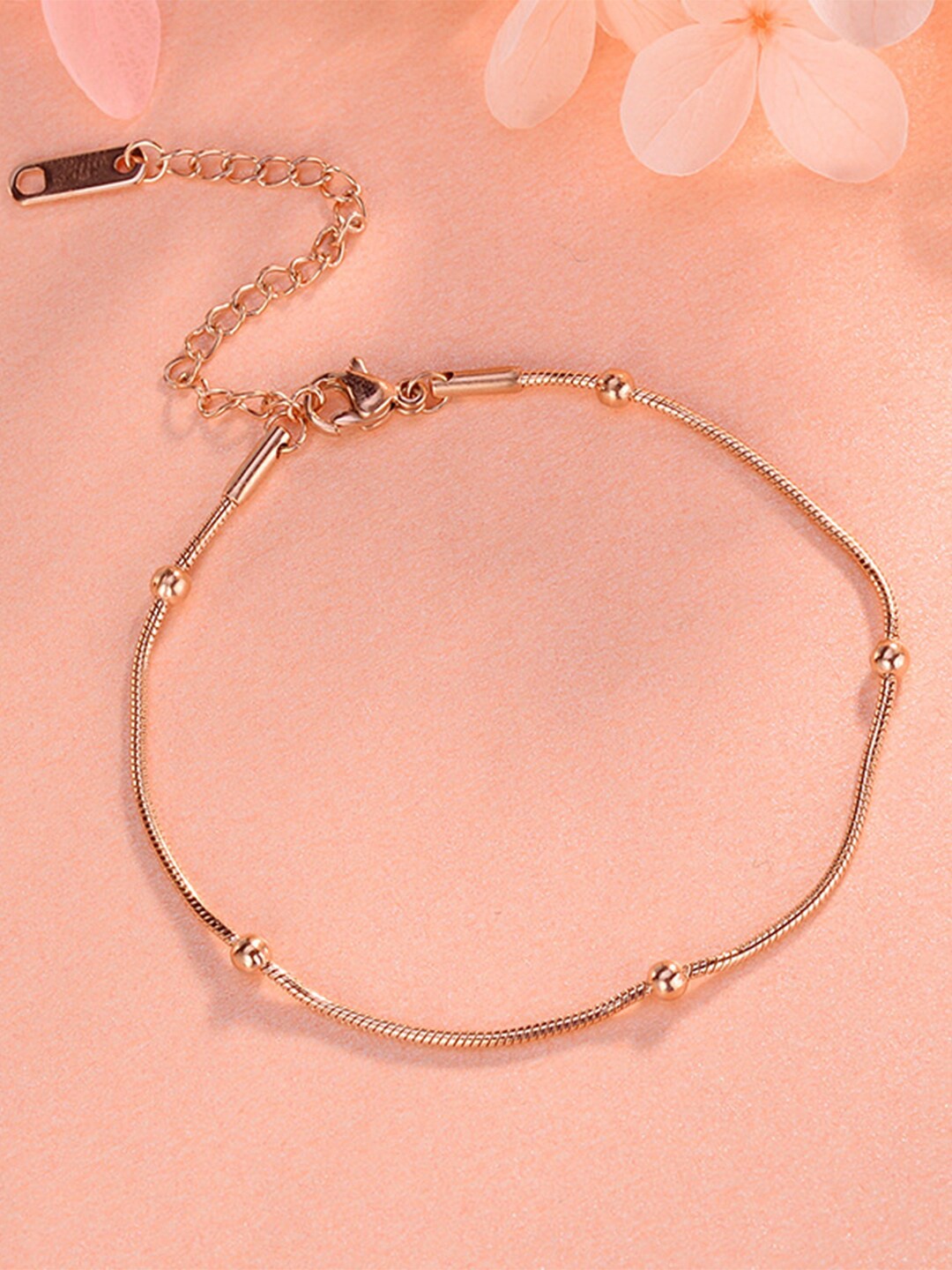 

Yellow Chimes Women Rose Gold-Plated Link Bracelet