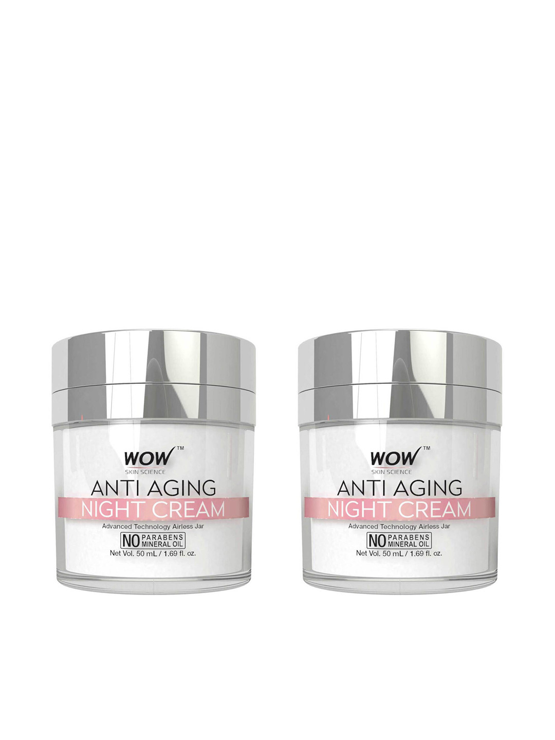 

WOW SKIN SCIENCE Set of 2 Anti Aging Night Cream - 50 ml, White