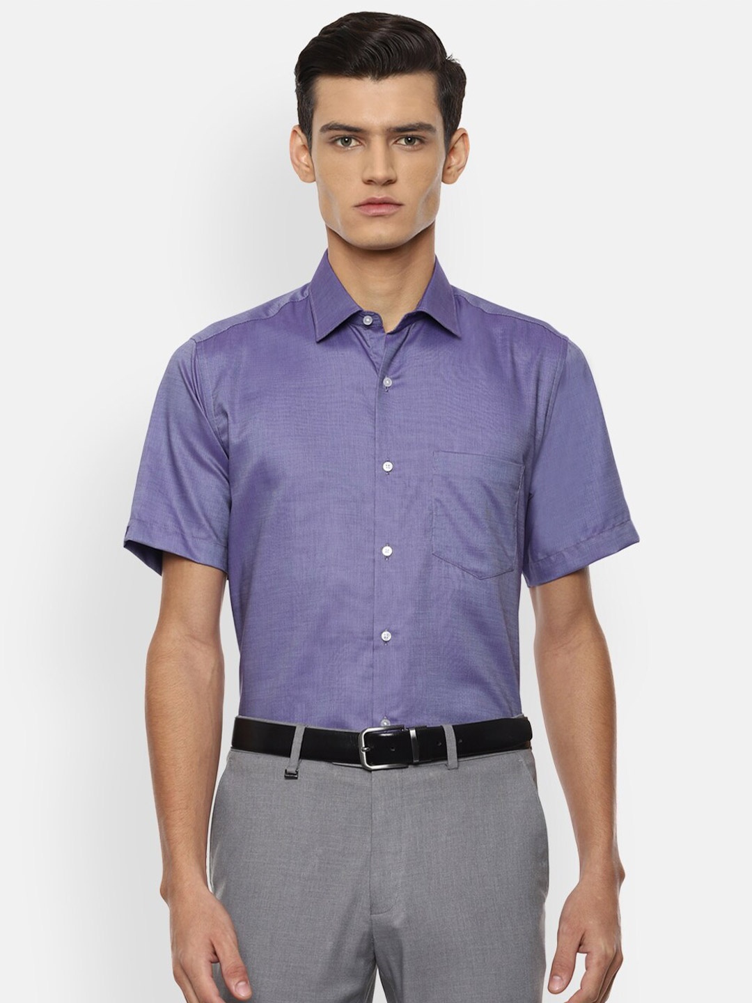 

Van Heusen Men Purple Regular Fit Formal Shirt