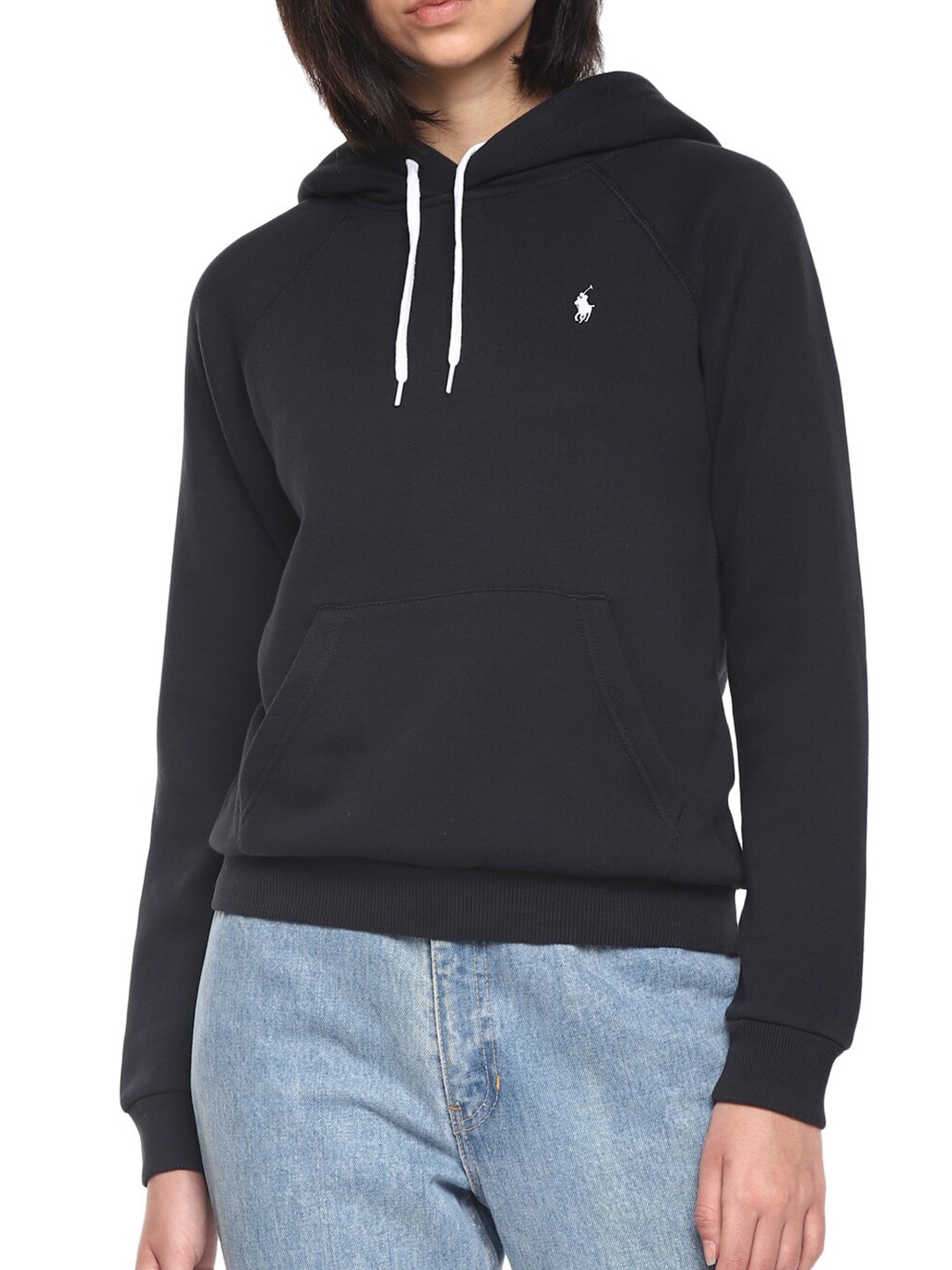 

Polo Ralph Lauren Women Black Solid Sweatshirt