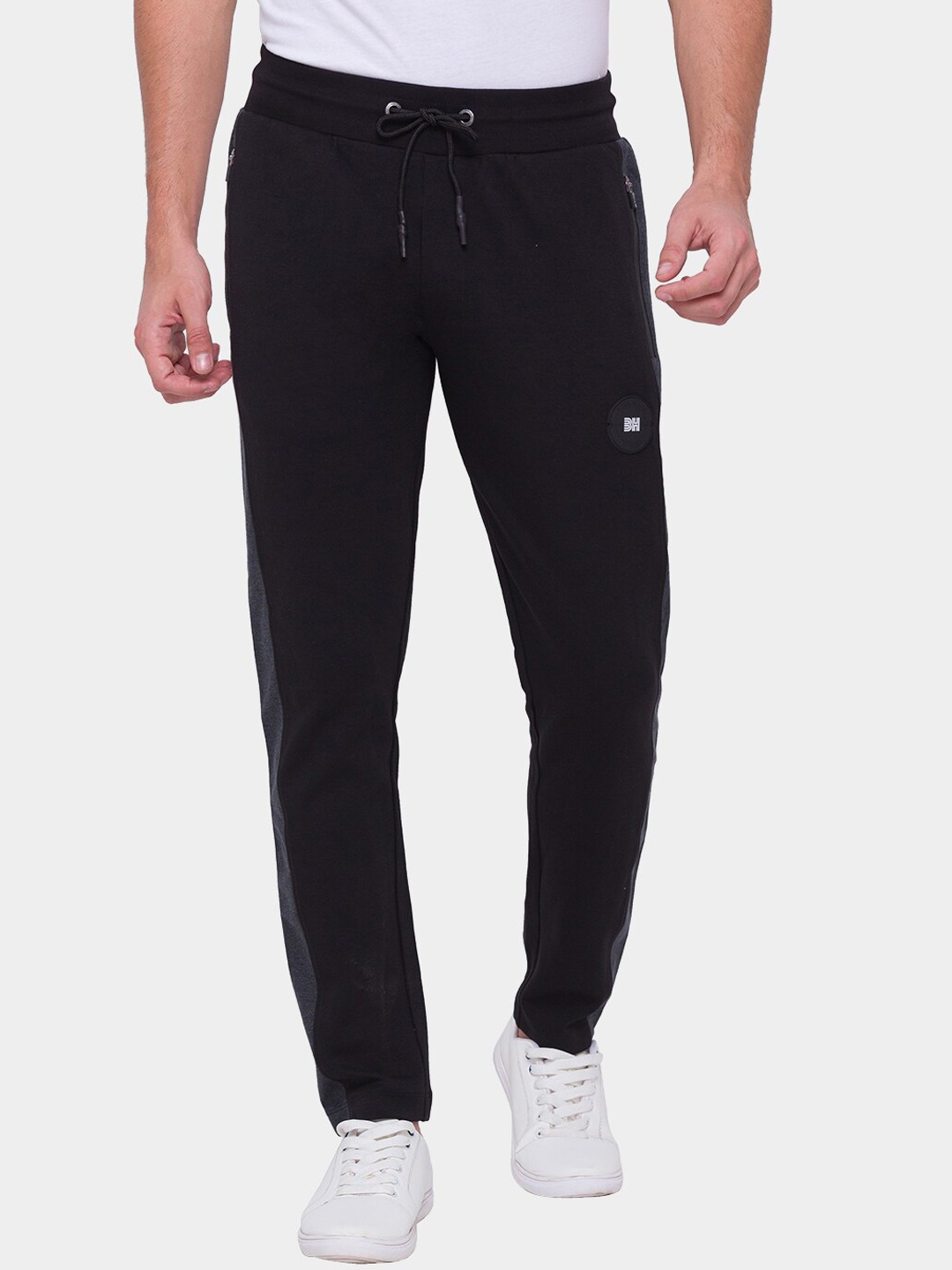 

Being Human Men Black Solid Track Pants