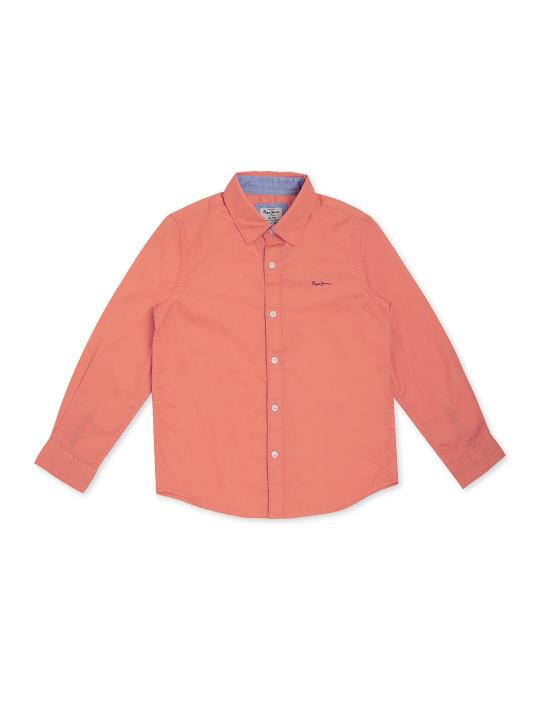 

Pepe Jeans Boys Peach-Coloured Casual Shirt