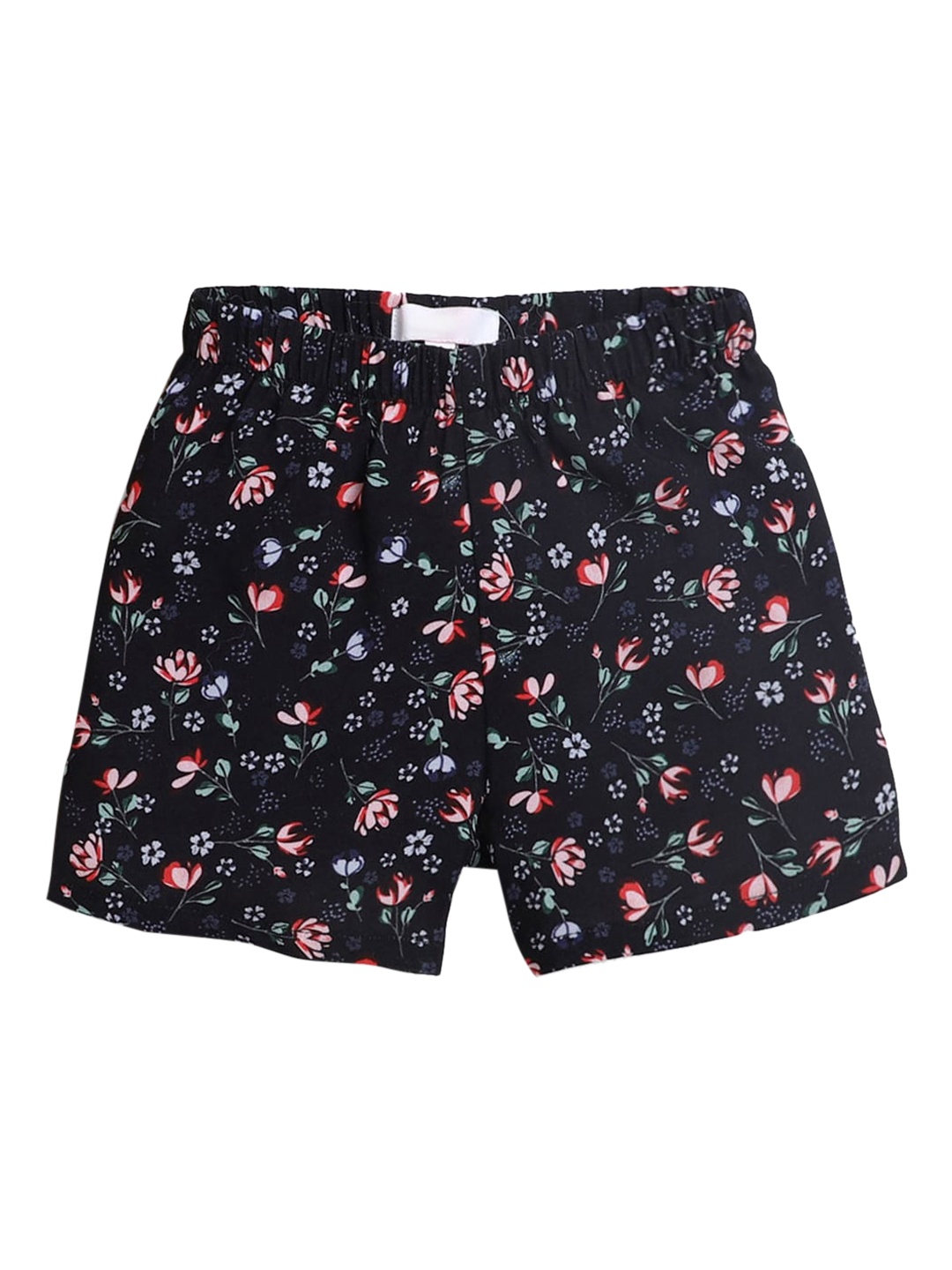 

Hopscotch Girls Navy Blue Printed Shorts
