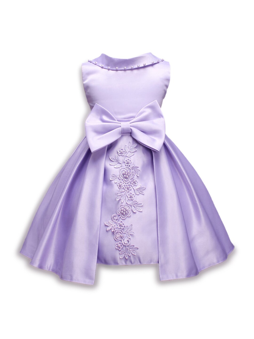 

Hopscotch Girls Purple Bow Party Dress