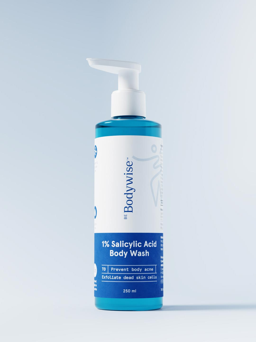Be Bodywise 1% Salicylic Acid Body Wash To Prevent Body Acne & Exfoliate Dead Skin - 250ml