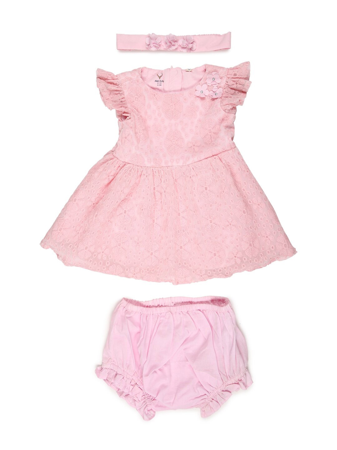 

Allen Solly Junior Pink Fit & Flare Dress