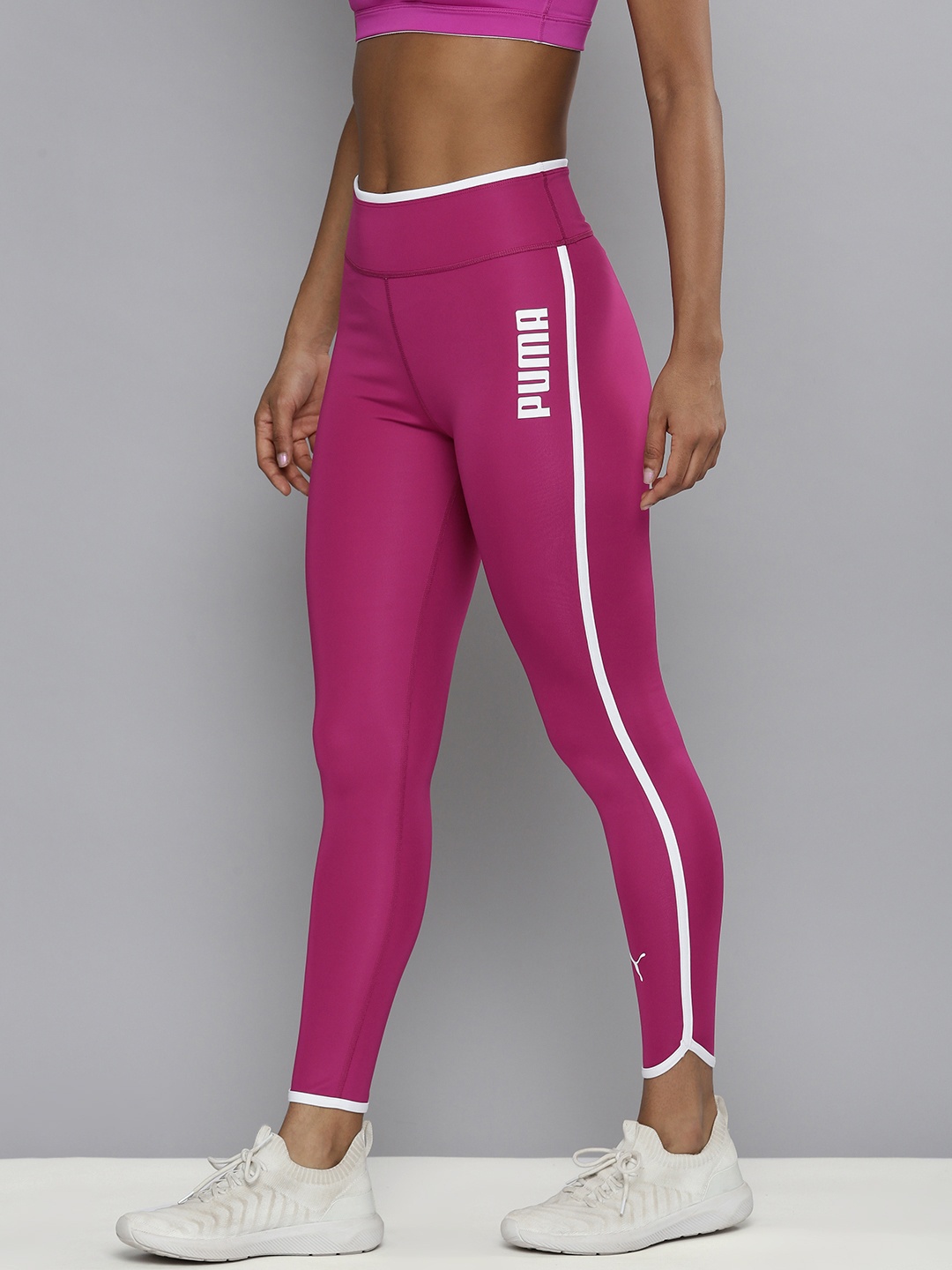 

Puma Women Pink Solid Modern Sports Leggings