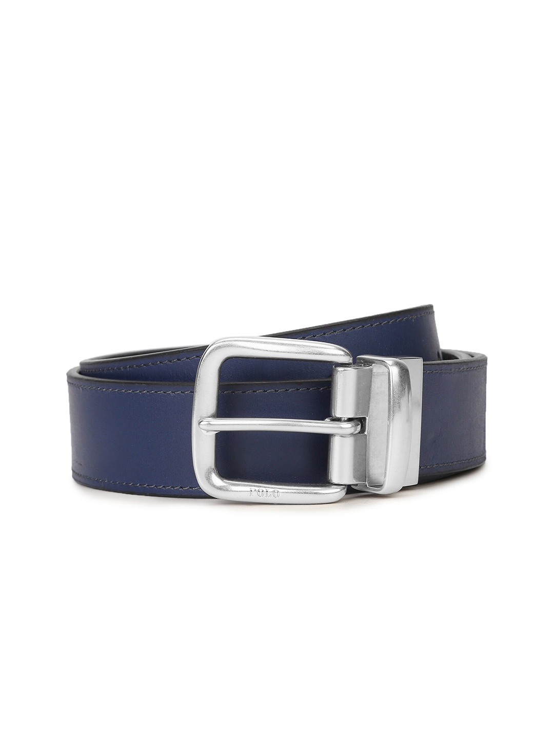 

Polo Ralph Lauren Men Navy Blue Reversible Leather Belt