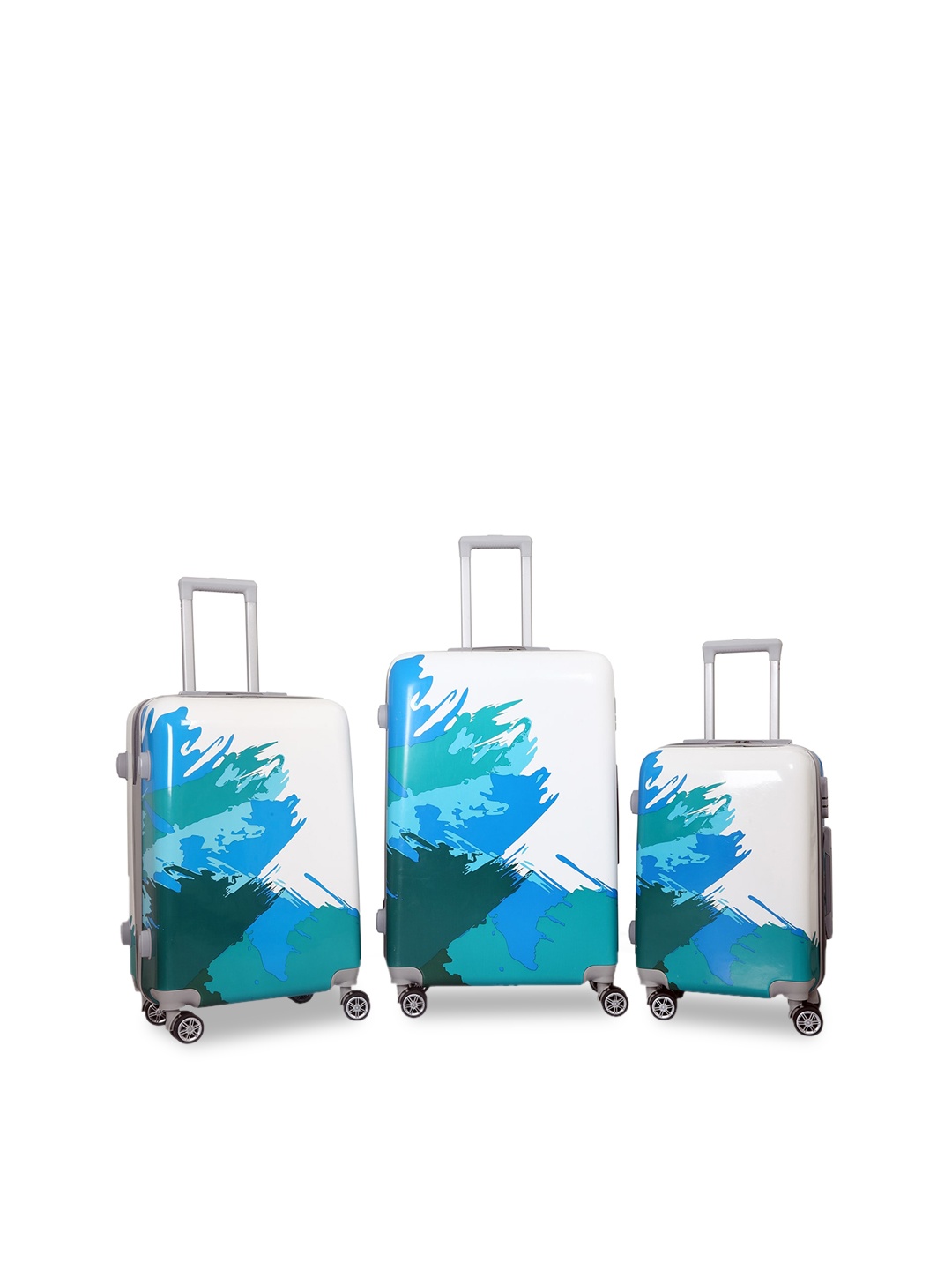 

Polo Class Set of 3 Hard-Sided Trolley Suitcases, Blue