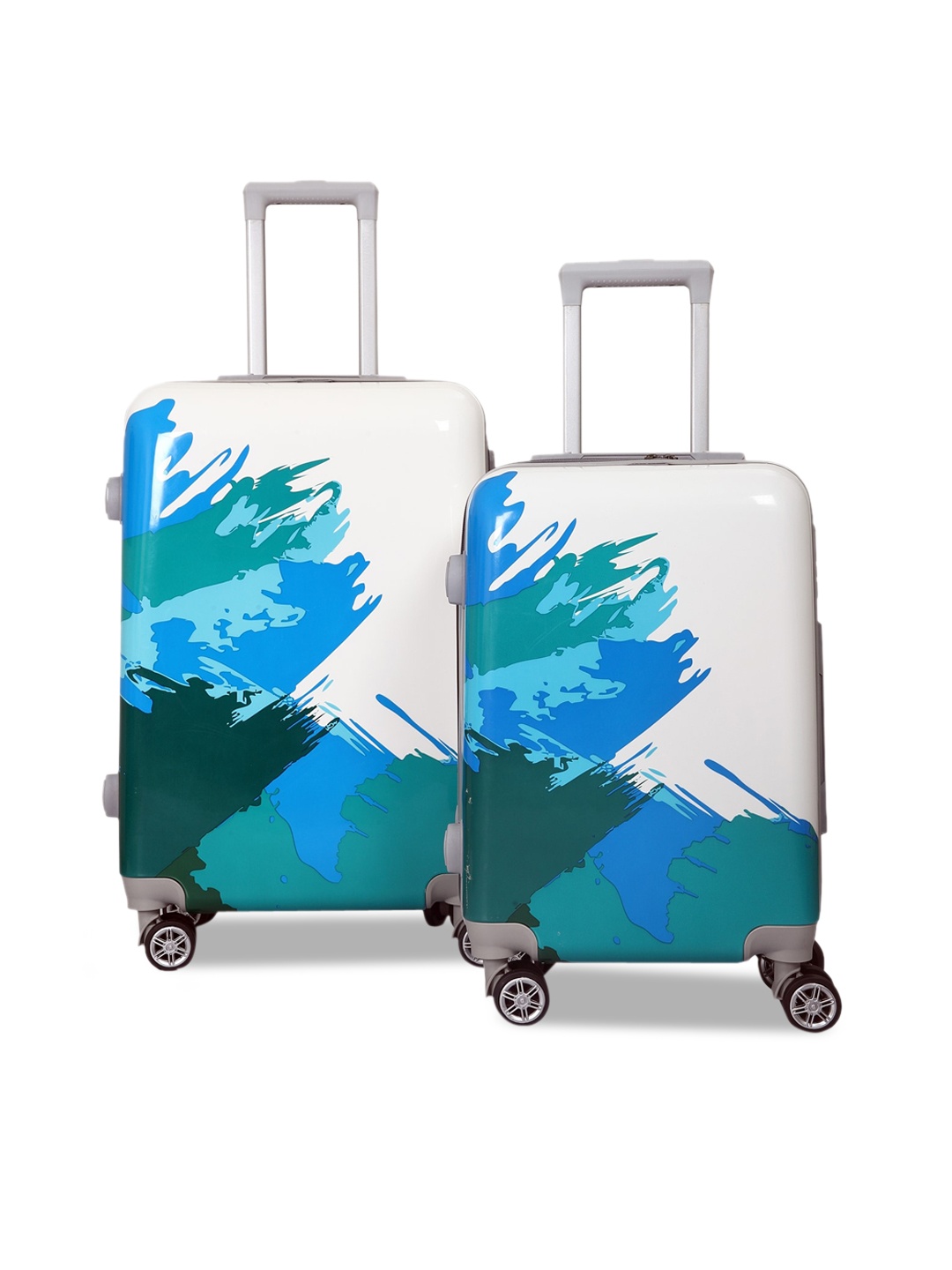 

Polo Class Set Of 2 Hard-Sided Trolley Suitcases, White