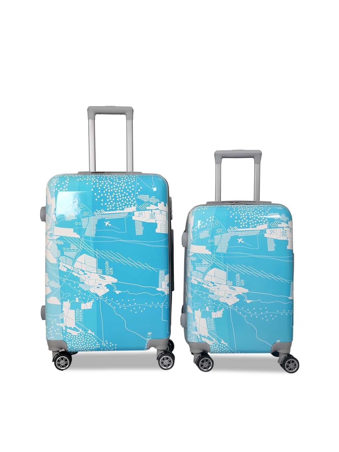 

Polo Class Set Of 2 Hard-Sided Trolley Suitcases, Blue