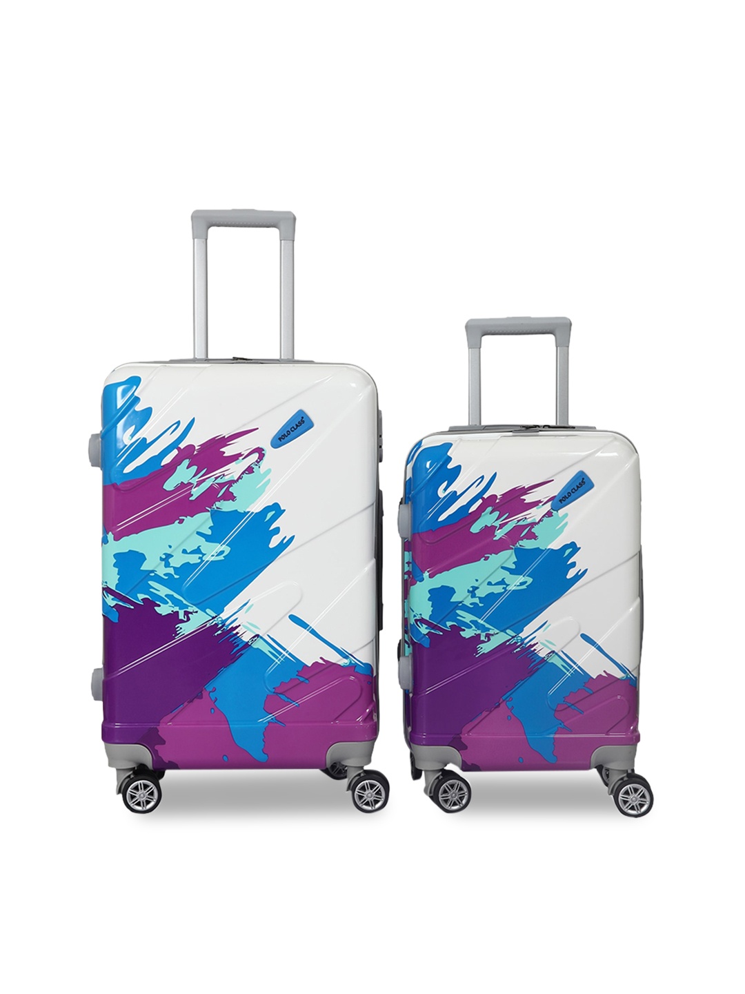 

Polo Class Set Of 2 Hard Case Trolley Suitcases, White