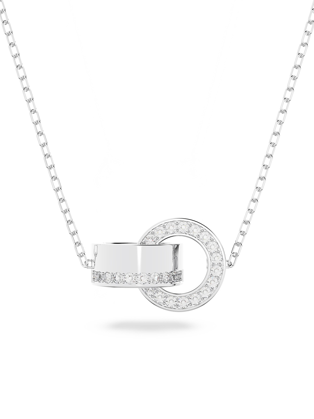 

SWAROVSKI White & Silver-Toned Rhodium-Plated Pendant