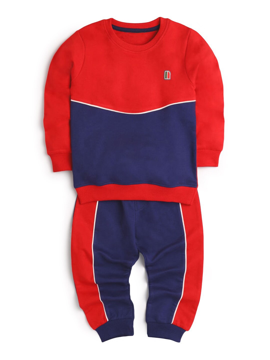 

Hopscotch Boys Red & Blue Sweatshirt With Joggers