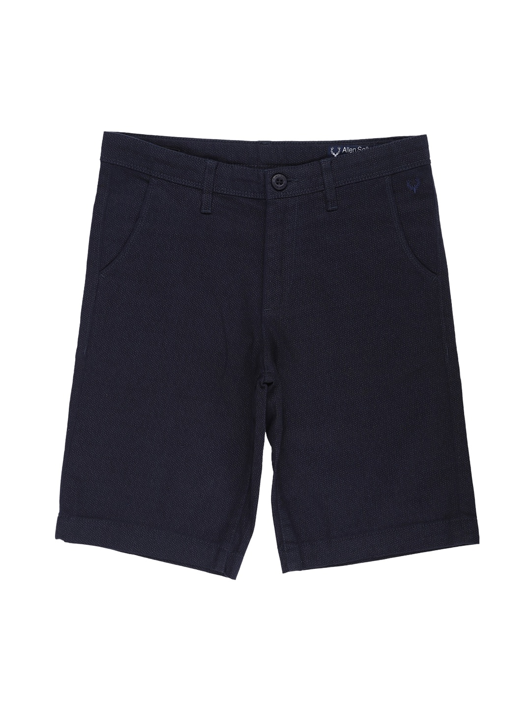 

Allen Solly Junior Boys Navy Blue Solid Chino Shorts