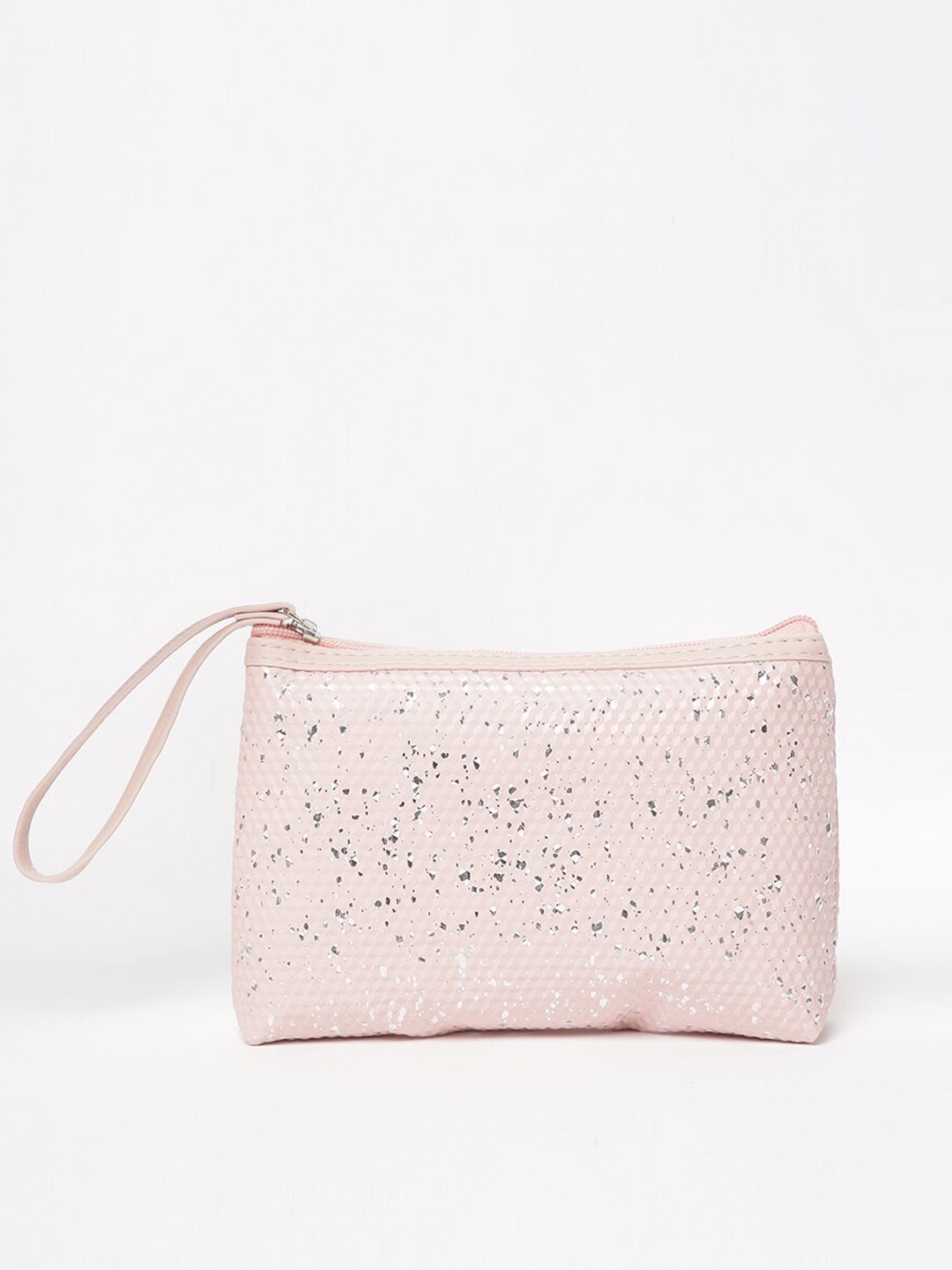 

Ginger by Lifestyle Pink & Silver-Toned Printed Toiletry Kit