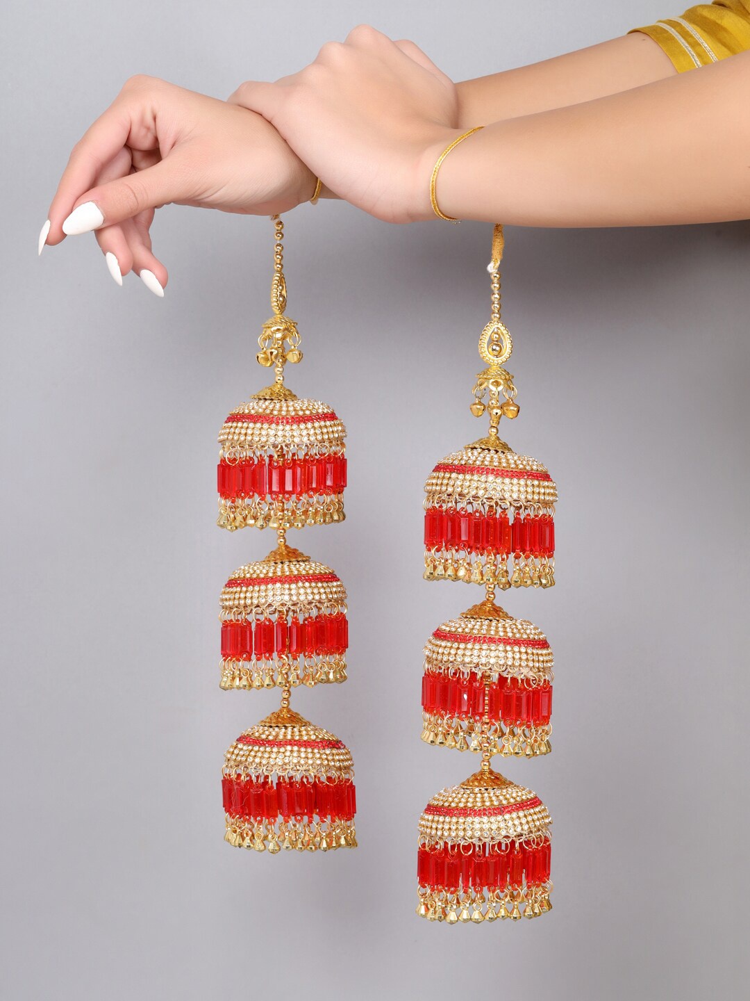 

VIRAASI Set Of 2 Gold-Plated Bridal Kaleeras