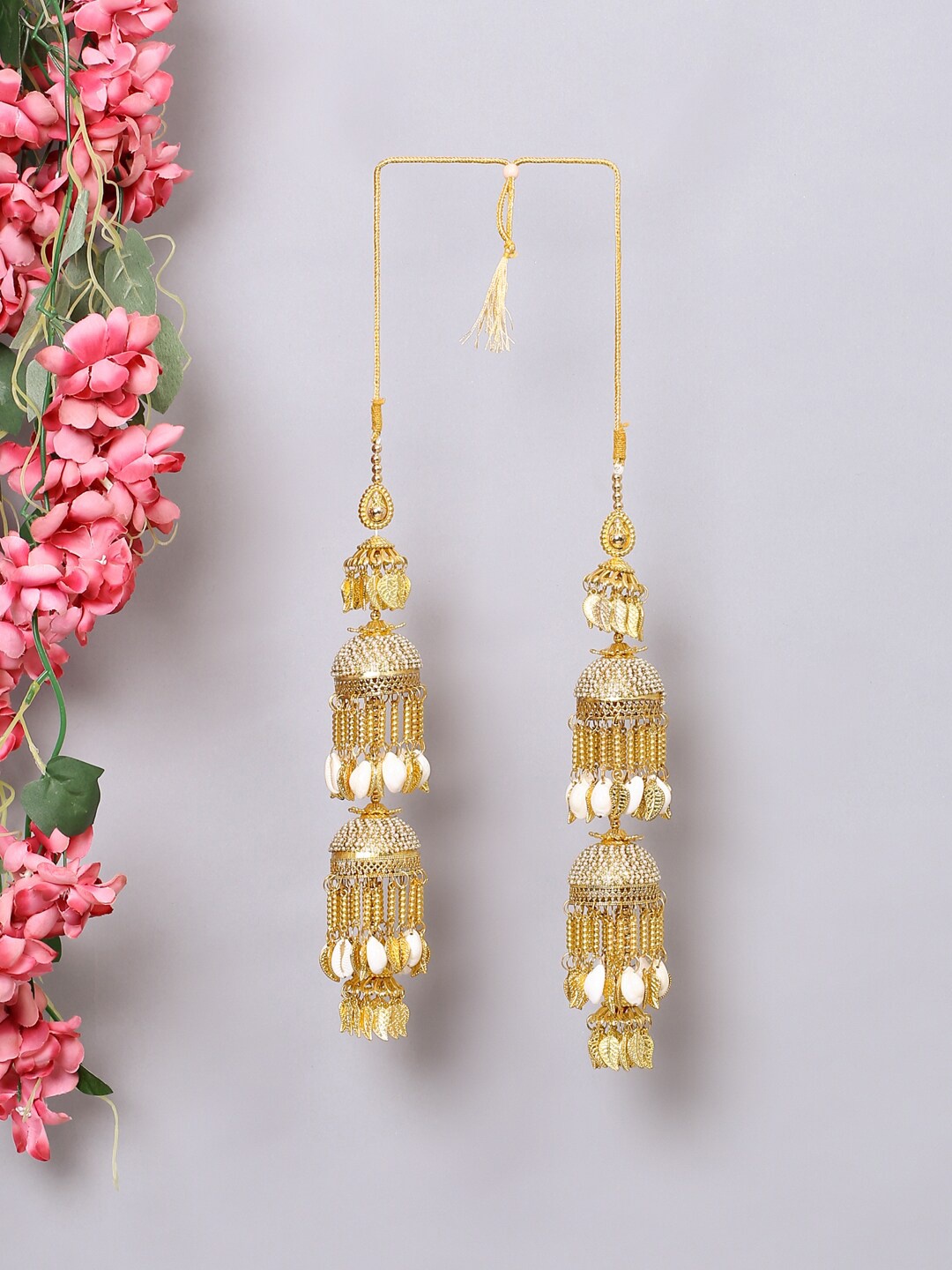 

VIRAASI Set Of 2 Gold-Plated Layered Bridal Kaleera