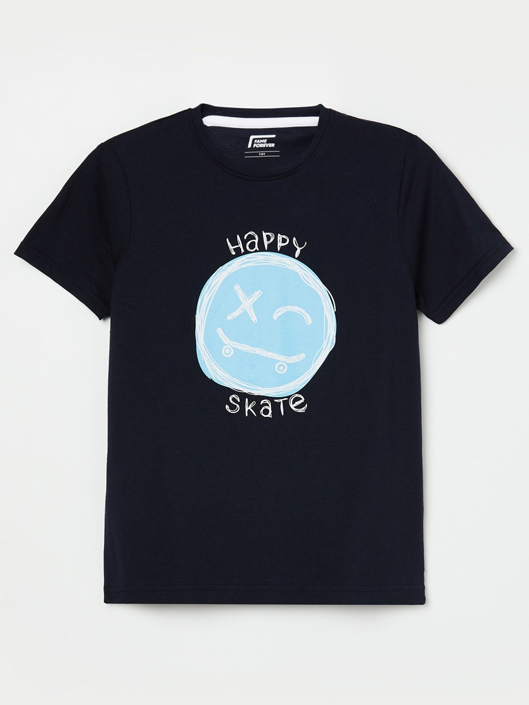 

Fame Forever by Lifestyle Boys Navy Blue Printed T-shirt