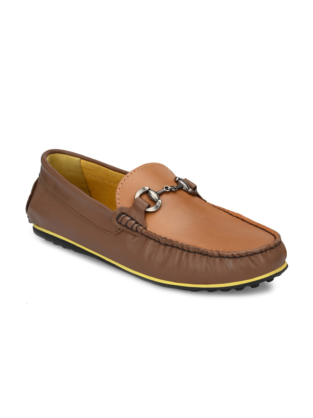 

Hitz Men Brown Leather Loafers