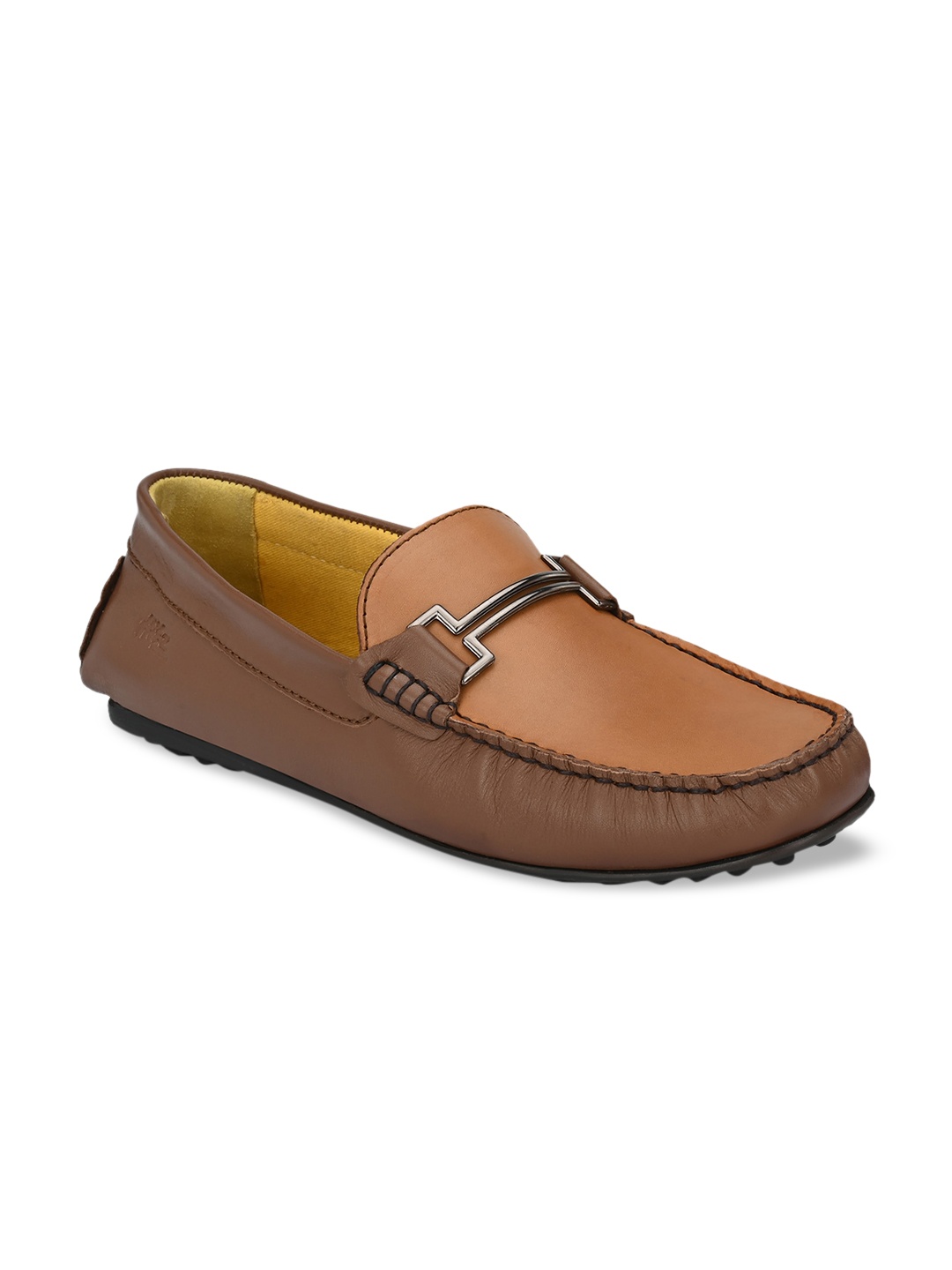 

Hitz Men Brown Leather Loafers