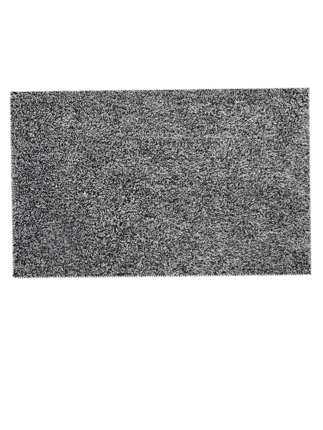 

Athome by Nilkamal Black & White Microfibre Shaggy Bath Rugs