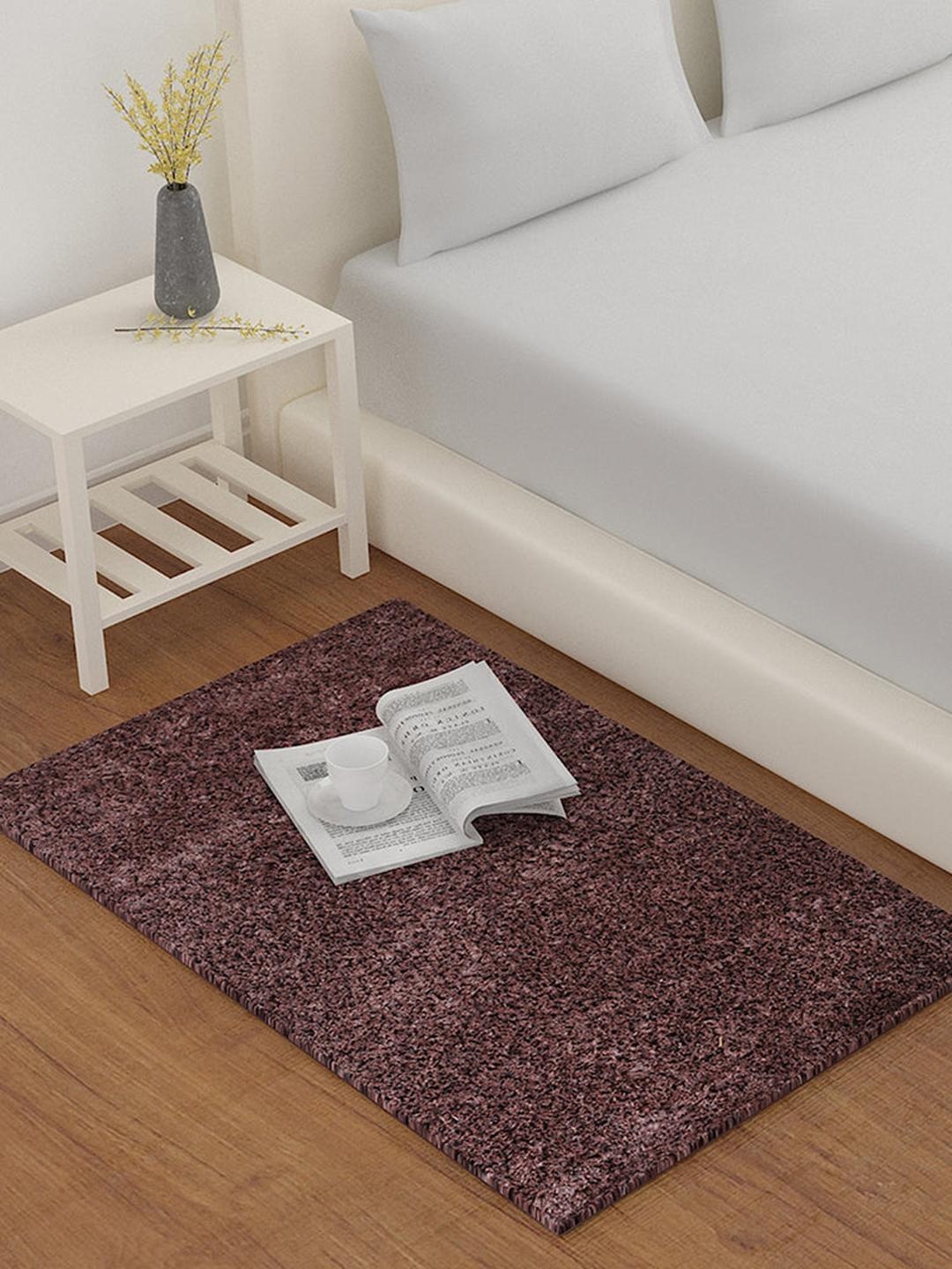 

Athome by Nilkamal Brown Lurex Shaggy Floor Rug