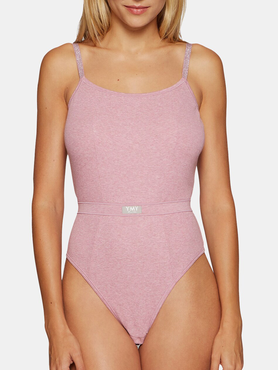 

YAMAMAY Women Pink Solid Cotton Body Shaper IBDD123009 MAUVE S