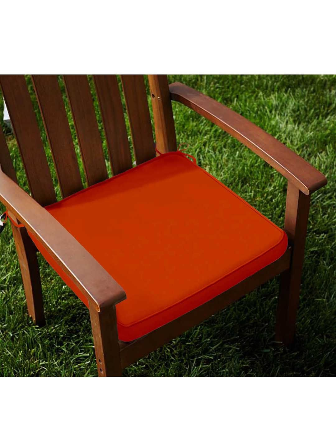 

Lushomes Set of 2 Red Cotton Chair Pads