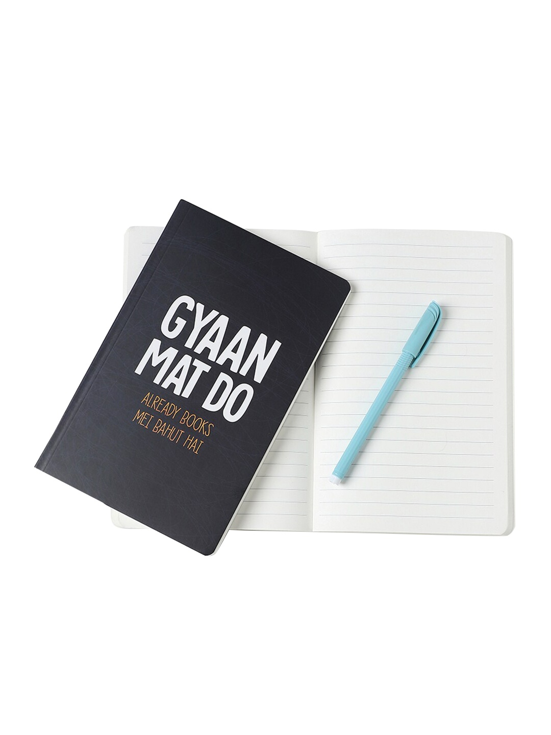 

Bewakoof Blue Printed Gyaan Mat Do Notebook