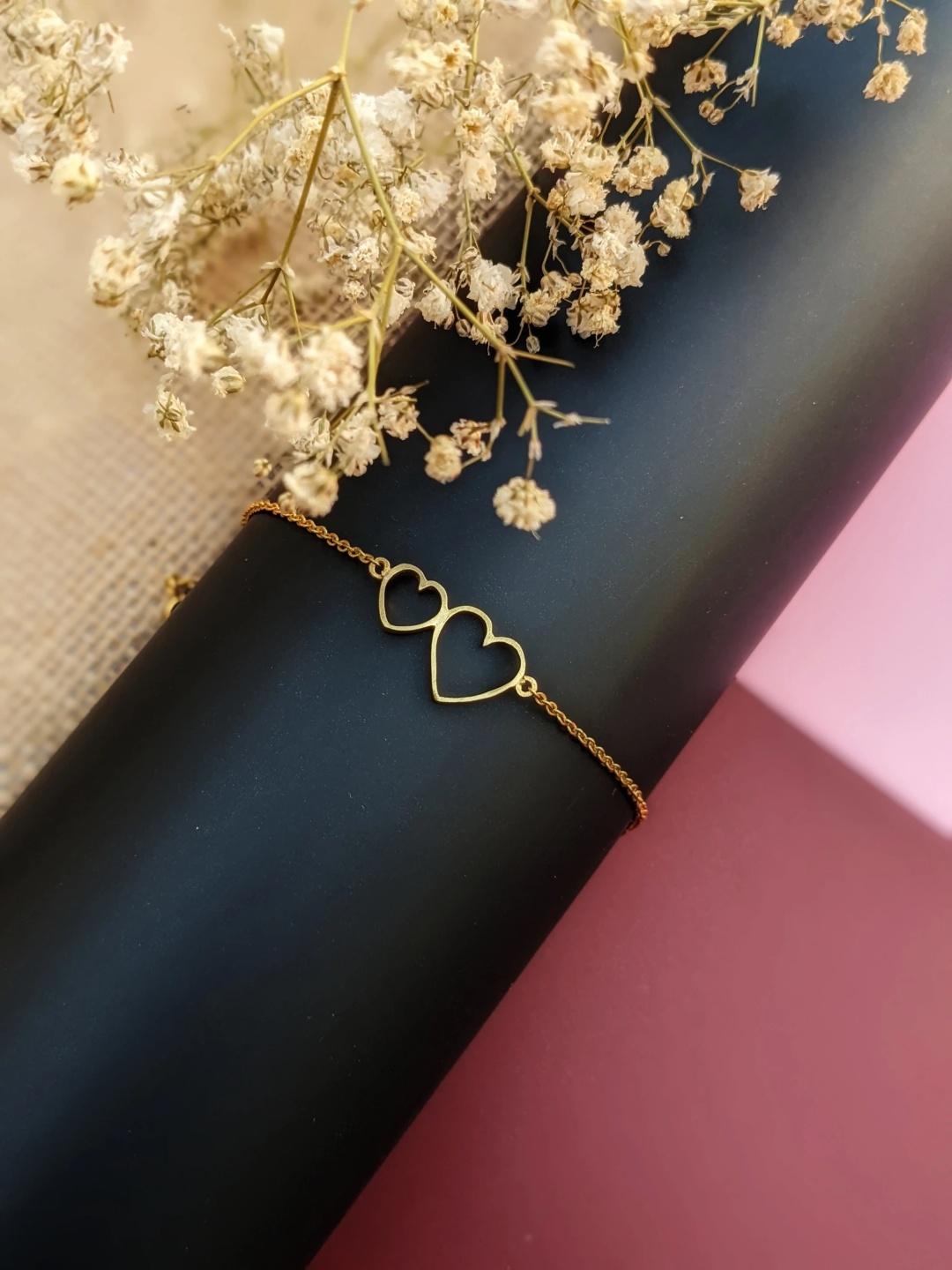 

TRISHONA Sterling Silver Gold-Plated Link Bracelet