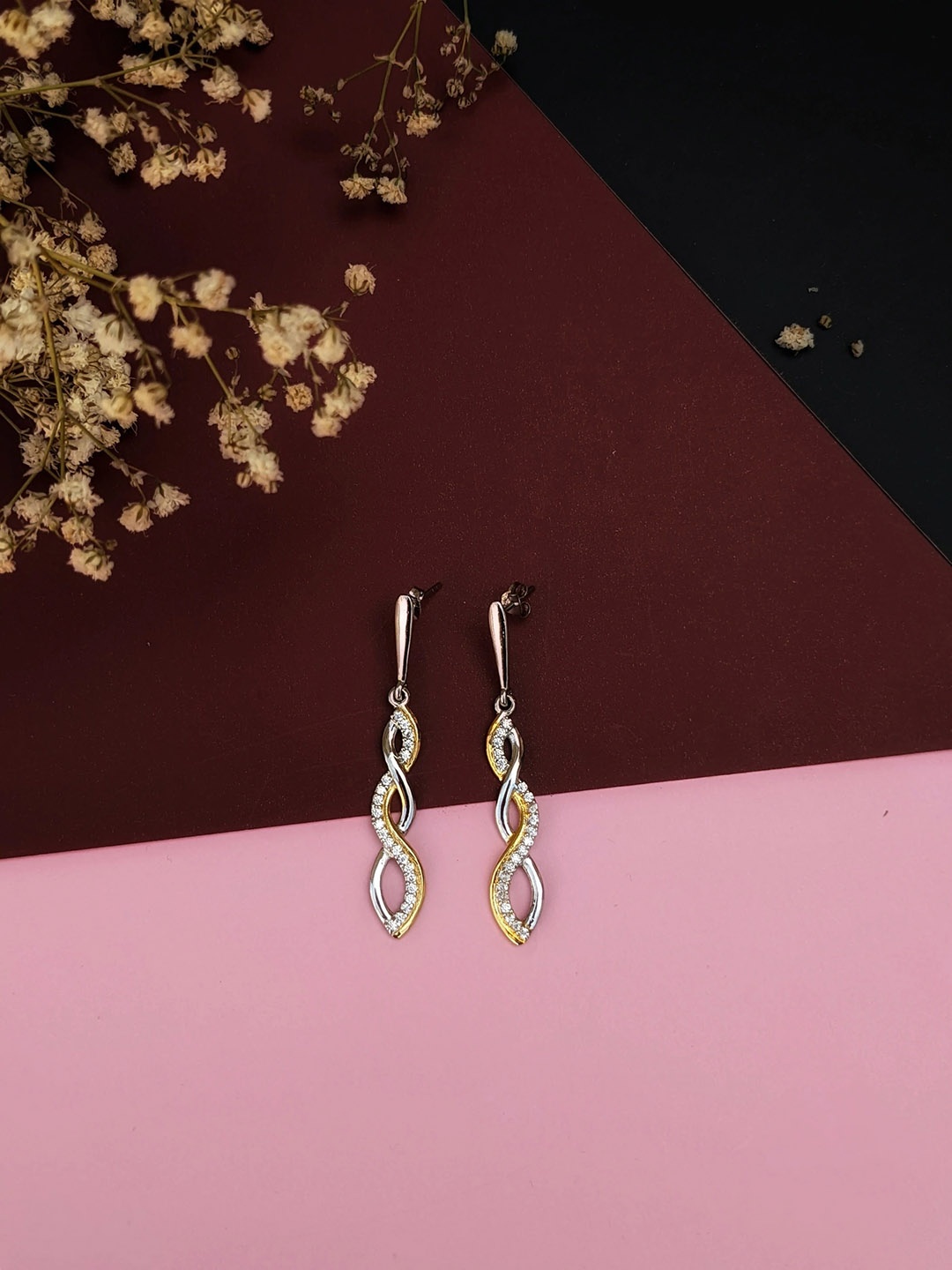 

TRISHONA Sterling Silver Drop Earrings