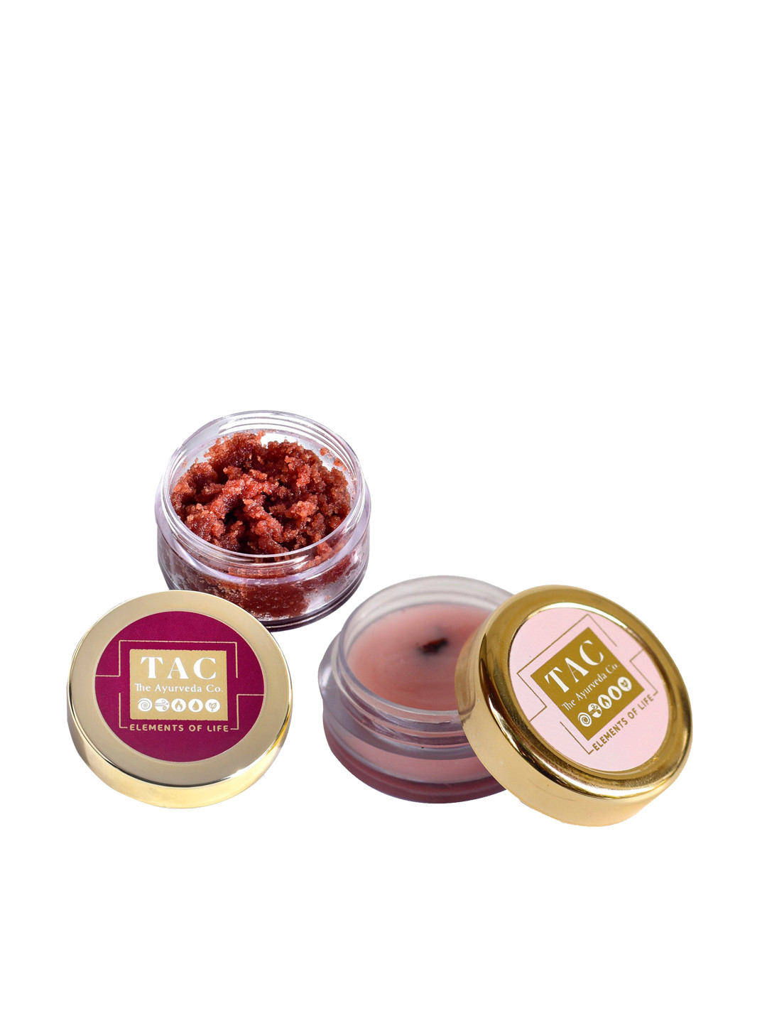 

TAC - The Ayurveda Co. Set of Beetroot Lip Scrub & Indian Rose Lip Butter, Magenta