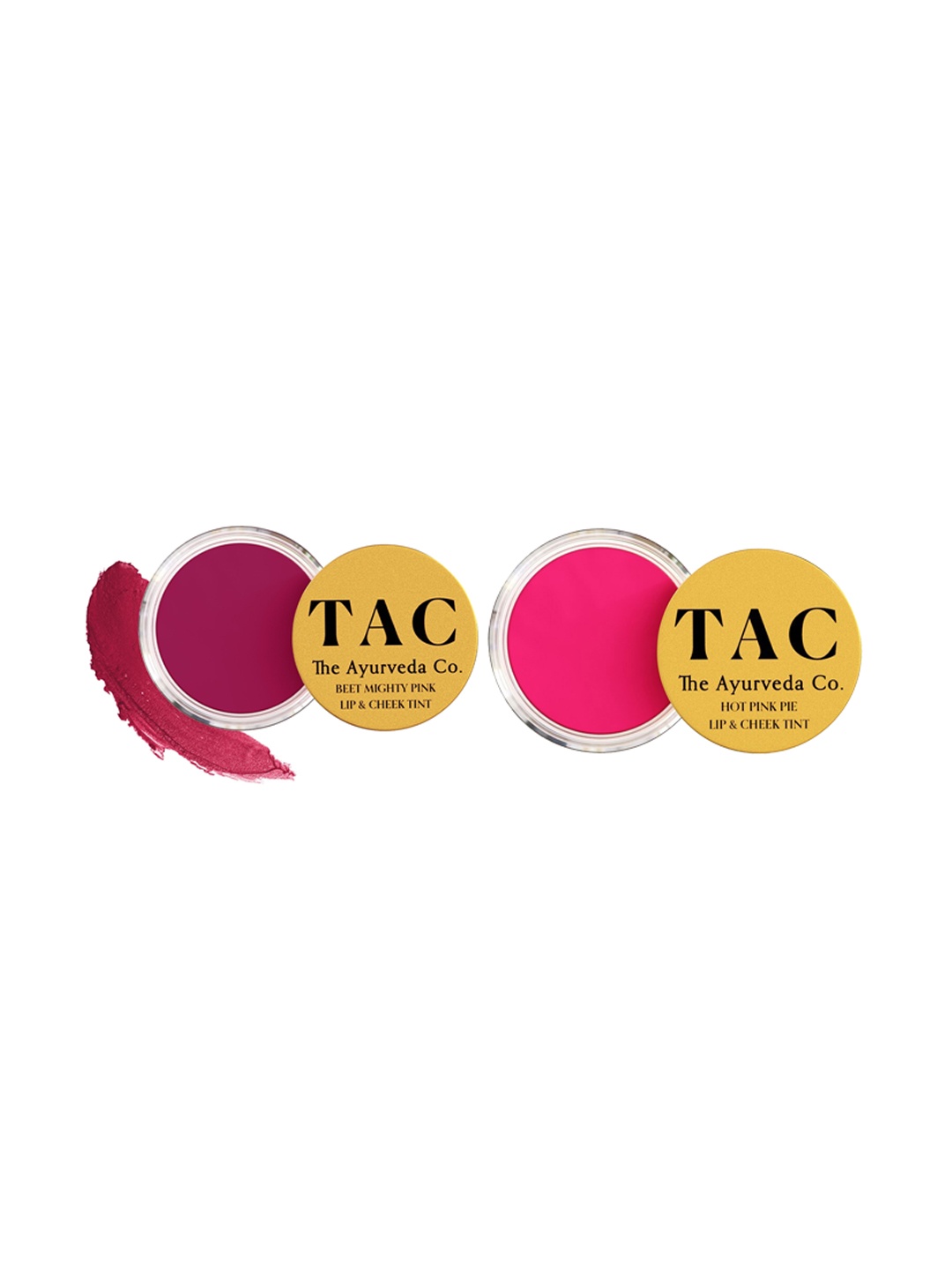 

TAC - The Ayurveda Co. Set of 2 Lip & Cheek Tint - Beet Mighty Pink & Hot Pink Pie